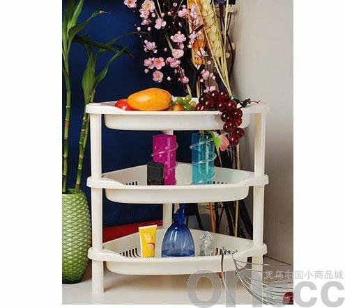 35823 cream white 3-layer shoe rack, organizing rack, storage rack, bathroom