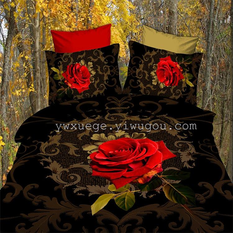 Xuege Home Textiles' new autumn and winter super Soft and warm plush wedding bedding multi-piece set factory direct sales