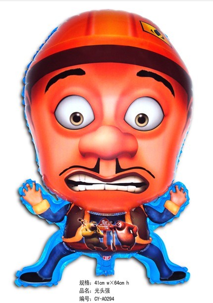 Big Bear balloon light film balloon children's party decoration background wall scene decoration details Picture