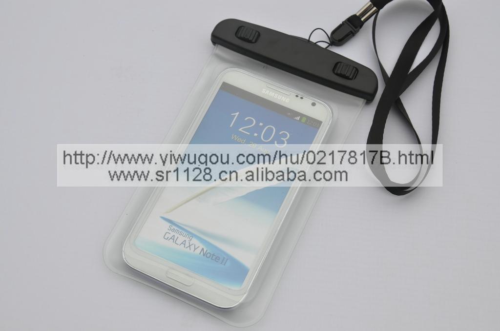PVC waterproof mobile phone bag, suitable for holding large-screen mobile phones ranging from 4.8 to 5.5 inches Specification image