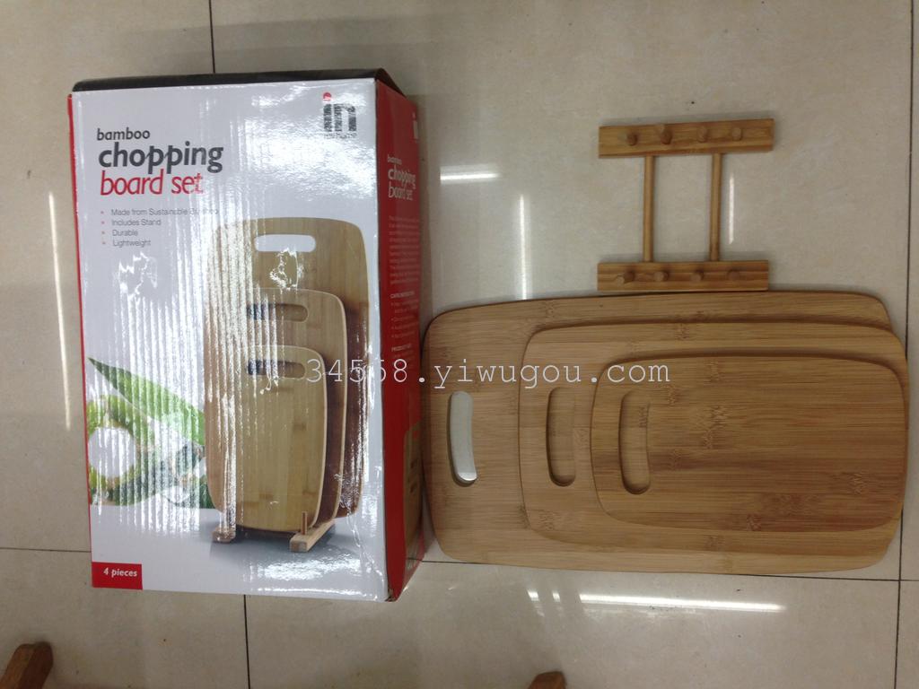 High-quality three-piece set of bamboo vegetable board and fruit board for home use details Picture