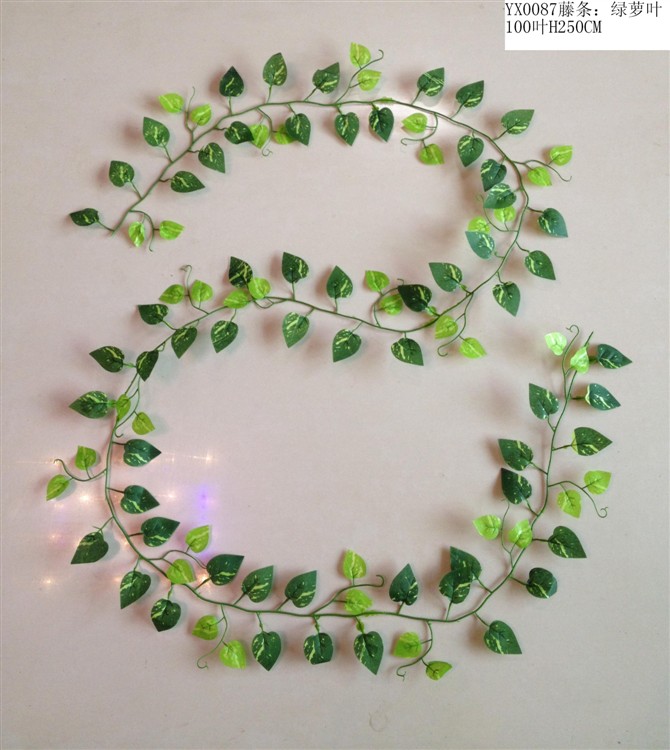 Climbing ivy, artificial flower vine, artificial flower vine, wall-hanging plant artificial lawn Specification image