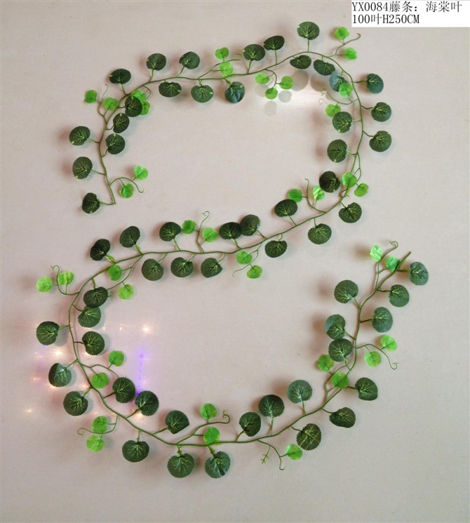 Climbing ivy, artificial flower vine, artificial flower vine, wall-hanging plant artificial lawn details Picture