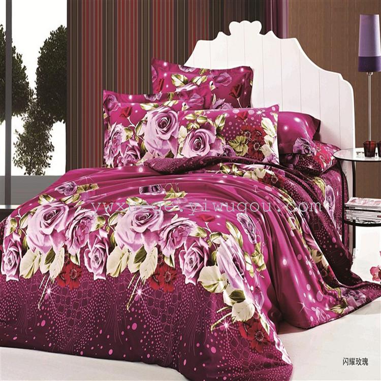 Xuege Home Textiles' Fragrant Cotton Four-piece Set comes in a variety of colors and patterns. It is sold at low prices both domestically and internationally with quality guaranteed - Autumn Whispers Specification image