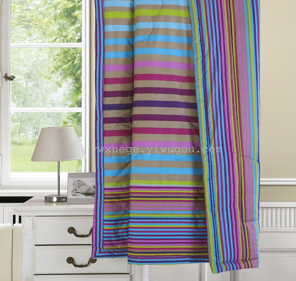 Xuege Home Textiles' summer quilts are selling well. Summer quilts made of all-cotton are available at super low prices. First online release. Quality guaranteed. A comfortable choice - Colorful World details Picture