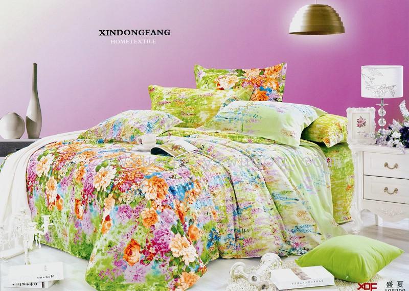 Snow Pigeon Bedding All-cotton four-piece Set series, all-cotton export series, reactive dyeing factory direct sales - Life style details Picture