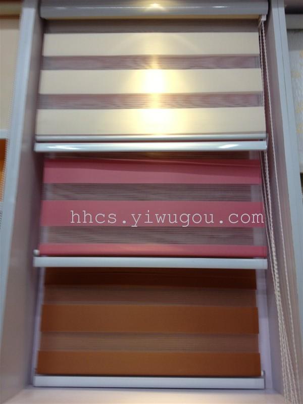 定做成品防紫外线时尚精品双层柔纱帘厂家直销ROLLER BLINDS