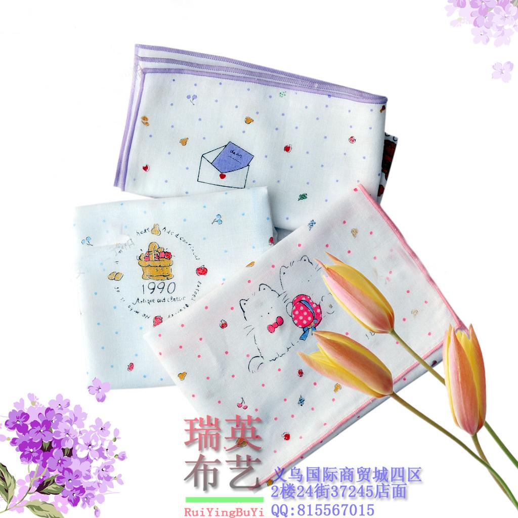 Korean baby products: gauze handkerchiefs, wipes, printed handkerchiefs, baby and children's handkerchiefs