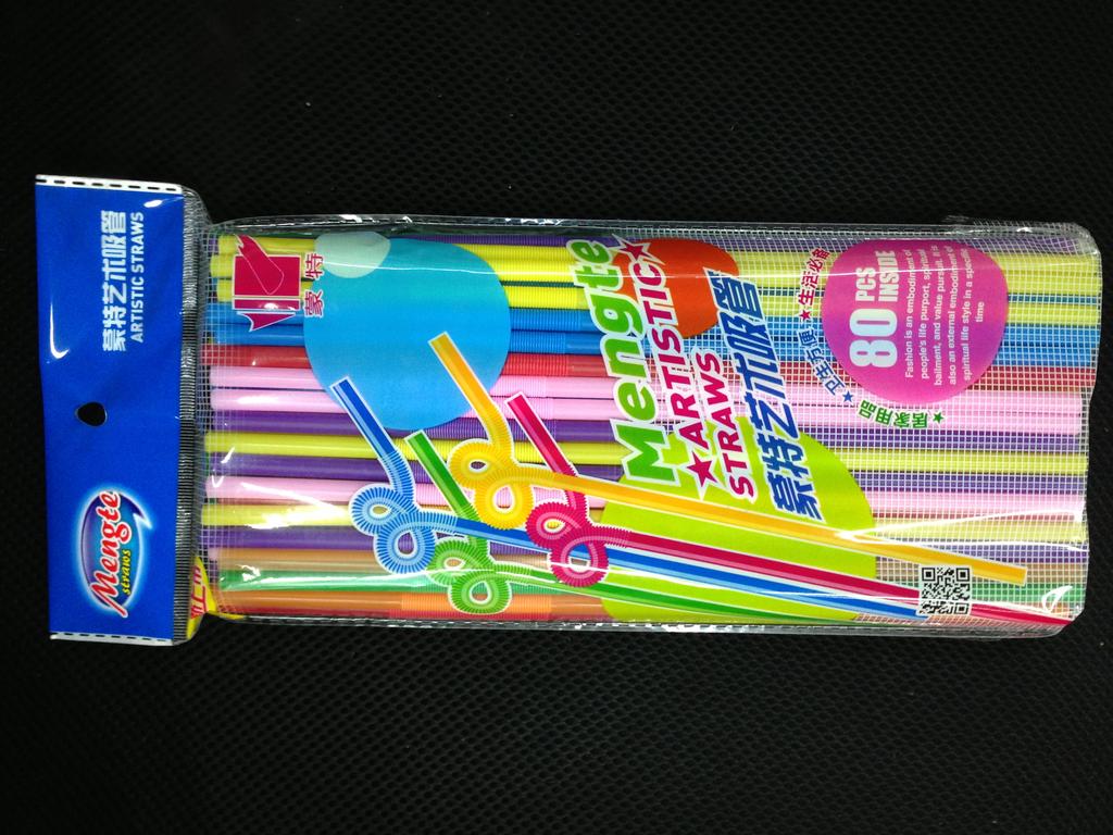 6Mm Straws 26Cm Mixed Color Straws 60Pcs Art Straws Yiwu Hot Selling Environmental Magic Shape Straws Application Scenario