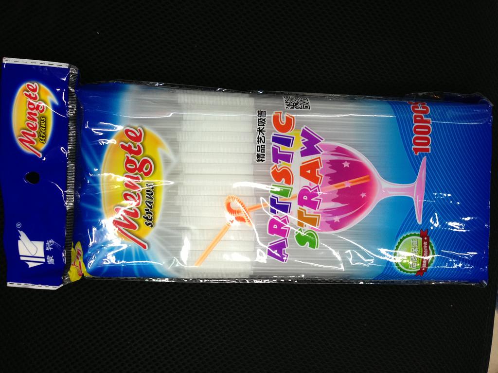 6Mm Straws 26Cm Mixed Color Straws 60Pcs Art Straws Yiwu Hot Selling Environmental Magic Shape Straws Specification drawing