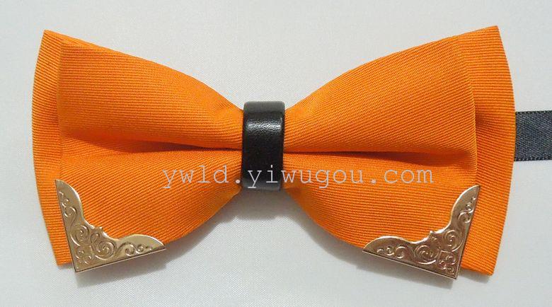 Korean version gold-collar casual factory direct sales of bow ties, collar flowers and ties details Picture