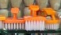 Plastic laundry brush full figure
