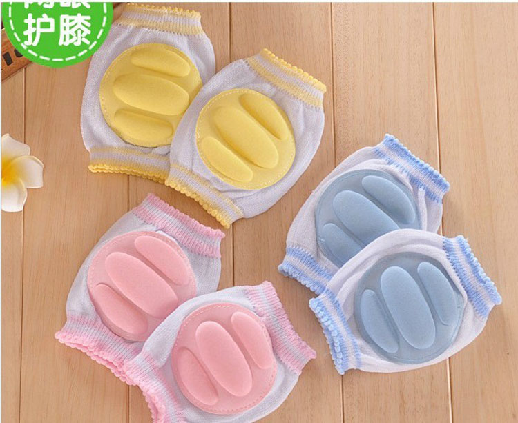 夏季宝宝护膝 婴儿网状护膝 松口爬行护膝 儿童膝盖防摔