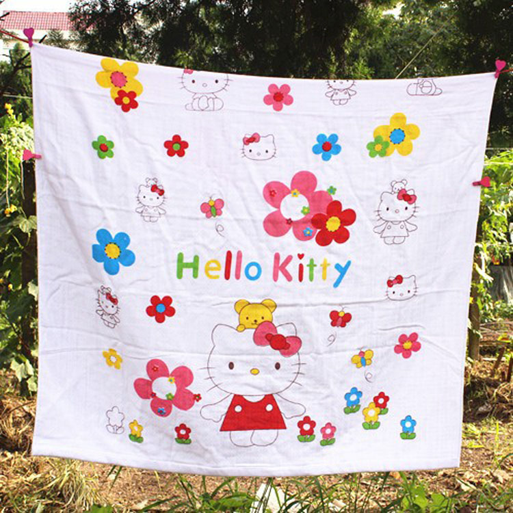 Double-layer honeycomb 120*140 gauze bath towel, children's air conditioning blanket, baby summer cooling quilt, baby bath towel details Picture