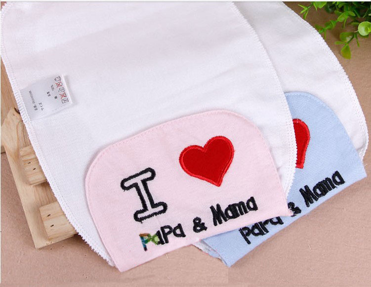 Children's gauze sweat-absorbing wipes, baby sweat pads, sweat-absorbing wipes, four-layer back pads, small size Specification image