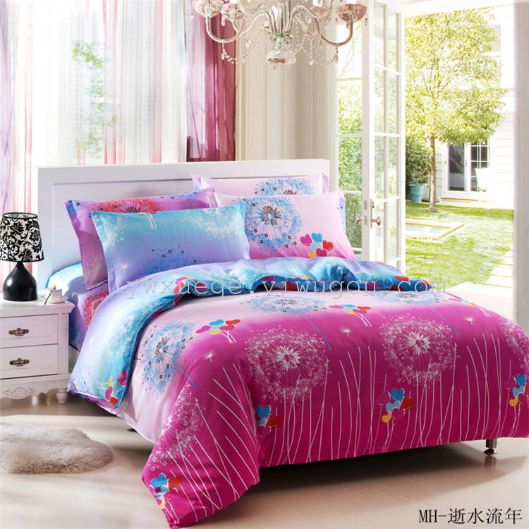 Xuege Home Textiles' new product launch: The fashionable and romantic "Flowing Years" series Diamond Fleece Four-piece set, factory direct sales