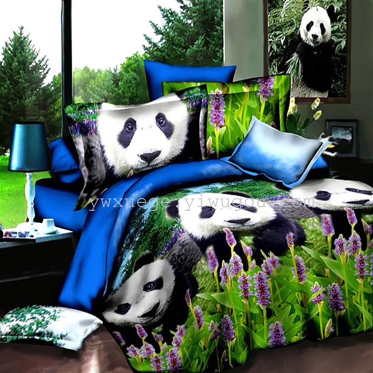 Bedding multi-piece set, Snow Pigeon bedding four-piece set series, export series, reactive printing factory direct sales - Rich fragrance and colorful Application Scenario