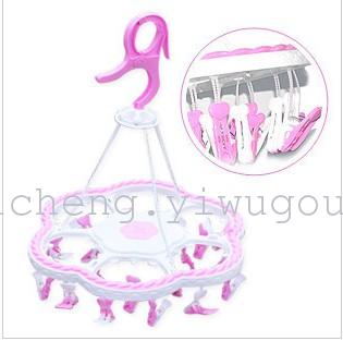 Multi-functional plastic plum blossom-shaped drying rack, underwear drying rack and sock rack