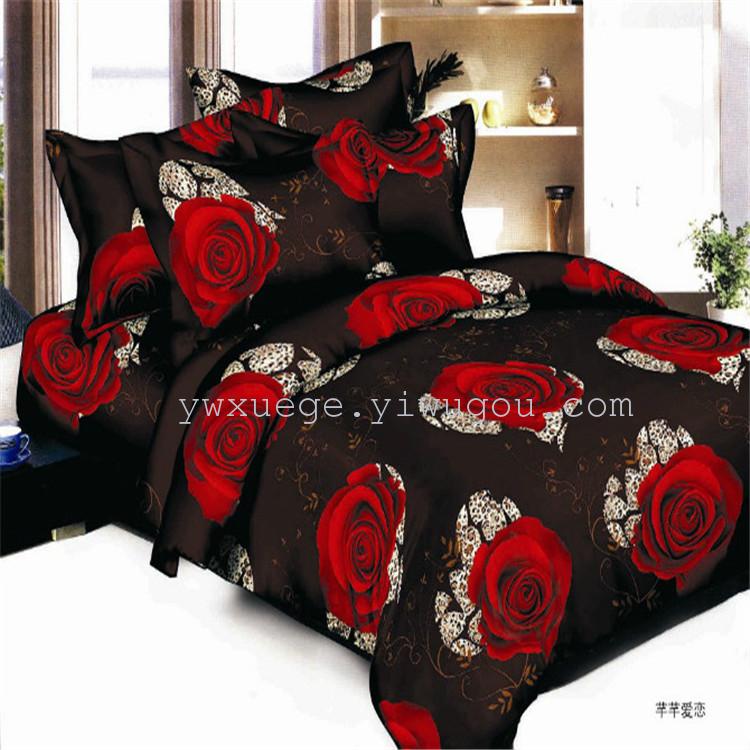 3D Osaka Flower Series of polyester-cotton eco-friendly printed and dyed bedding factory direct sales - Dreamy Flower Season Specification image