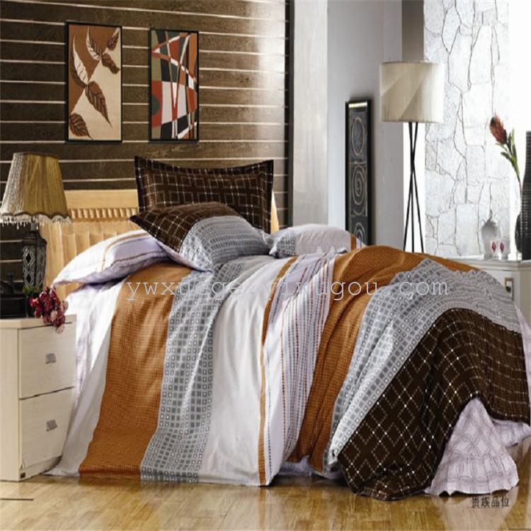 New cotton four-piece set of simple pattern specifications of cotton four-piece set of bedding quality assurance explosive manufacturers direct aristocratic quality