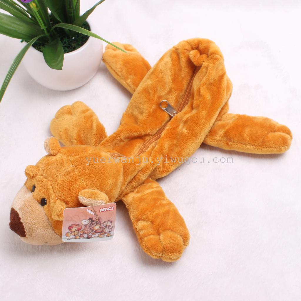 Plush pen cases, animal pen cases, student stationery, and export pen cases details Picture