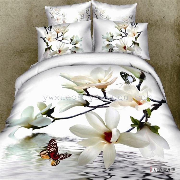 New MARKET BEDDING four PIECES OF COTTON BEDDING KIT FOUR pieces of pure COTTON quality assurance manufacturer direct sales of snow pigeon home textile BEDspread quilt set four pieces
