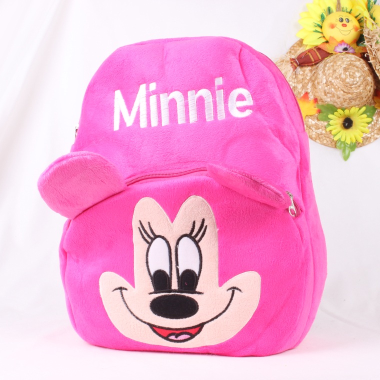 Strawberry plush schoolbag, plush animal embroidery schoolbag, schoolbag backpack, children's schoolbag, toy bag Specification image