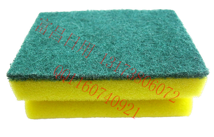 Tres piezas de relleno relleno curvo i tipo esponja paño de limpieza paño de limpieza paño de limpieza esponja cepillo Specification image