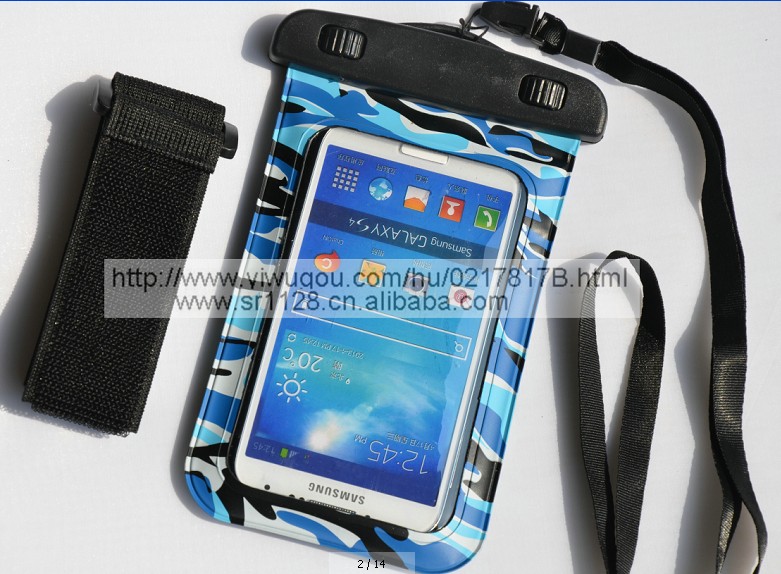 Factory direct sales of camouflage dual-purpose arm-type waterproof bags, 4.3-4.8 inches