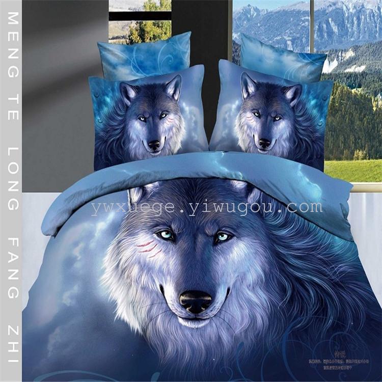 Xuege Home Textiles' four-piece bedding sets are exported to Africa, Europe, America and other countries. Pure cotton four-piece wedding supplies from Xuege Home Textiles