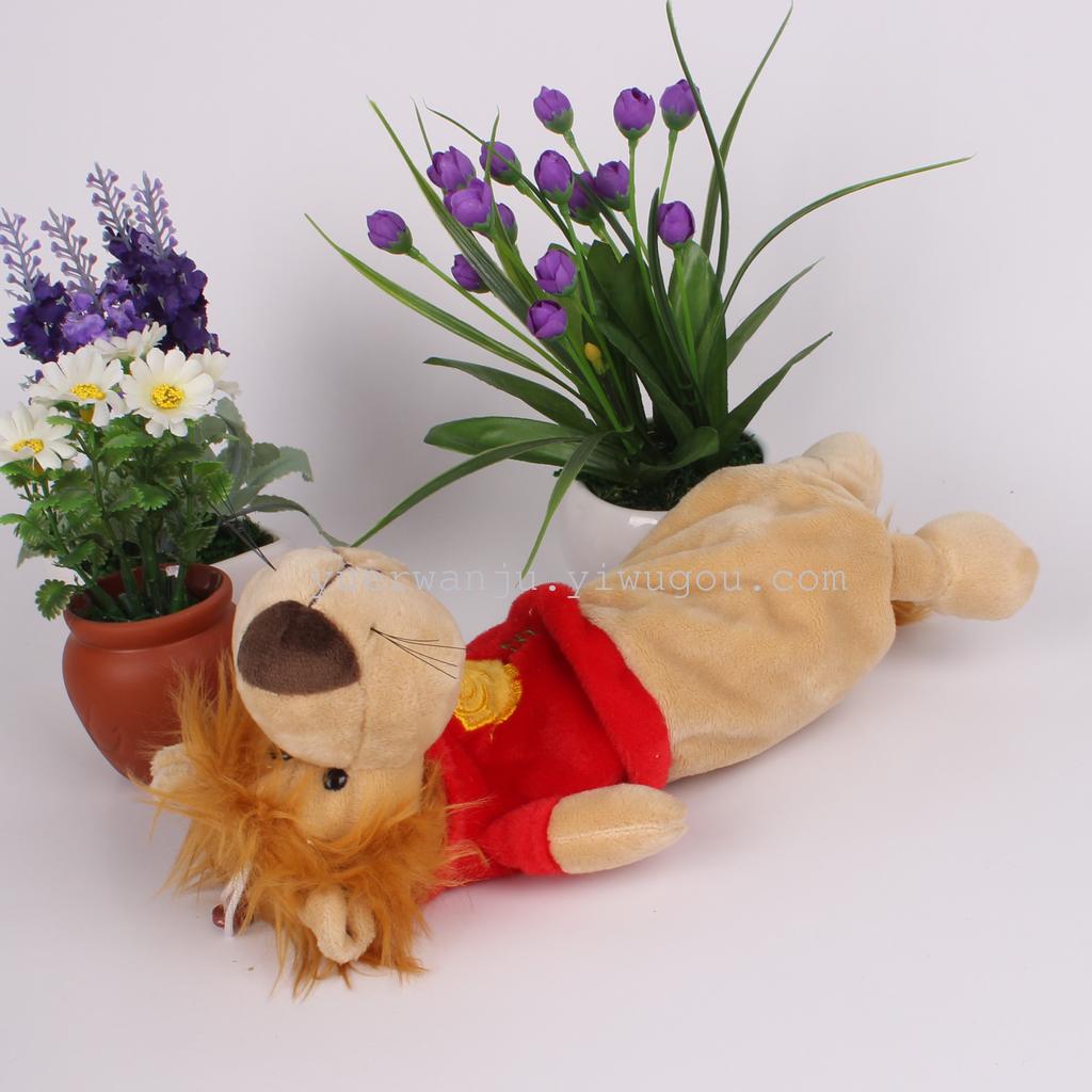 Plush pen case, animal pen case, student pen case, hand-held hanging pen case details Picture