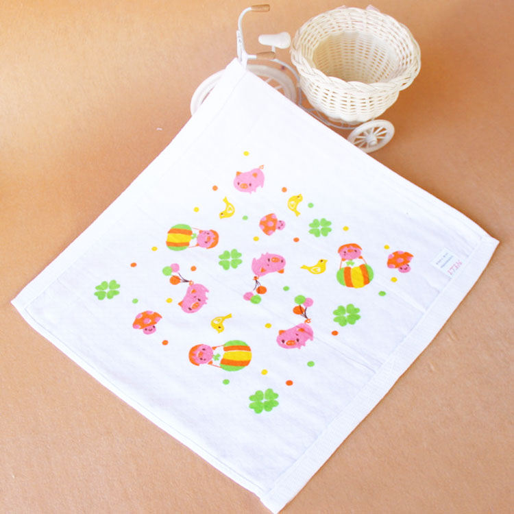 Double-layer honeycomb gauze towel 35*35, baby saliva towel, baby products, small square towel details Picture