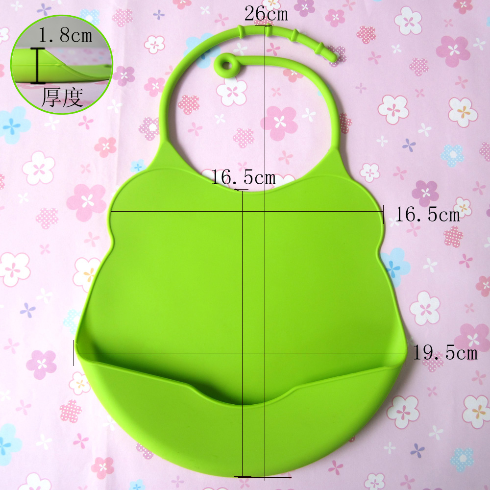 Baby silicone bibs, bibs, baby three-dimensional waterproof bibs, eating bibs, saliva wipes, baby products are easy to clean details Picture