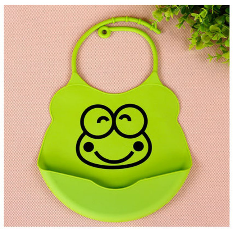 Baby silicone bibs, bibs, baby three-dimensional waterproof bibs, eating bibs, saliva wipes, baby products are easy to clean