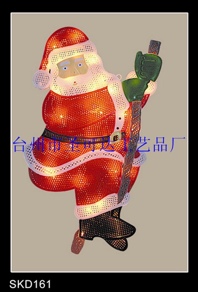 Christmas lights Bracket lights shape lights Holiday lights Old man climbing rope