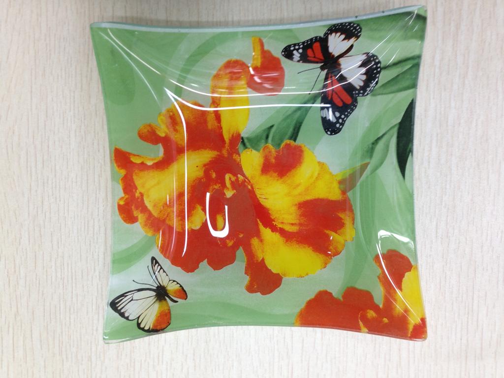 Rectangular tempered glass baking tray, medicinal herbs, grilled fish, steamed fish plate, tray, microwave oven