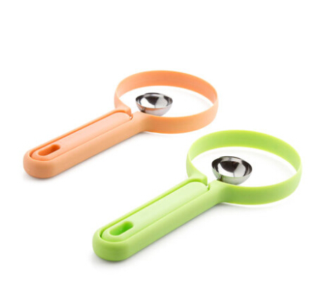 Factory direct sales of kitchenware: 2-piece set of fruit peelers that don't hurt hands, fruit pulp removers, and fruit pulp picks Specification image