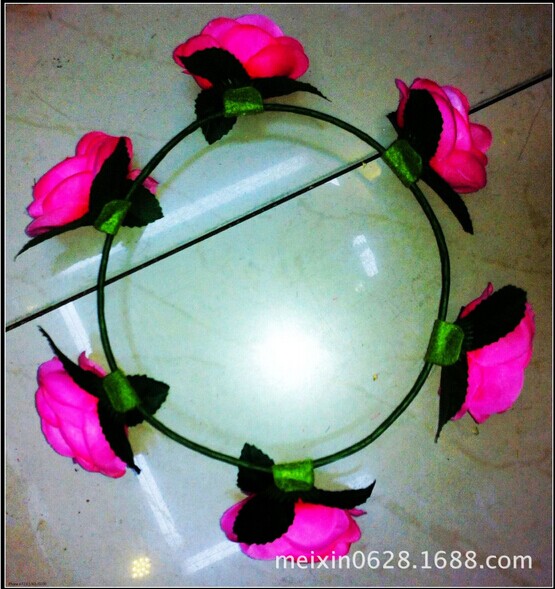 Simulated water rose flower ring European-style ring full figure