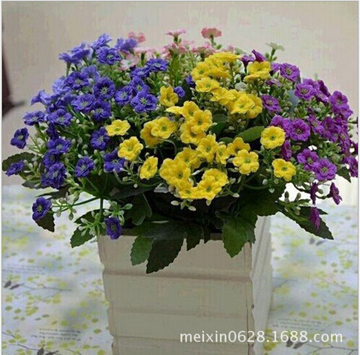 新品上市 6叉米兰花 装饰仿真花批发 小把束高档兰花