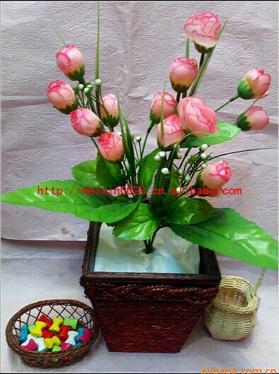 Factory direct sales and wholesale of 5-head artificial spring color buds, including 5-head artificial spring color buds Specification image
