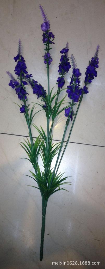 Lavender artificial flower 7-head bristle lavender artificial wholesale home decoration flower factory direct sales full figure