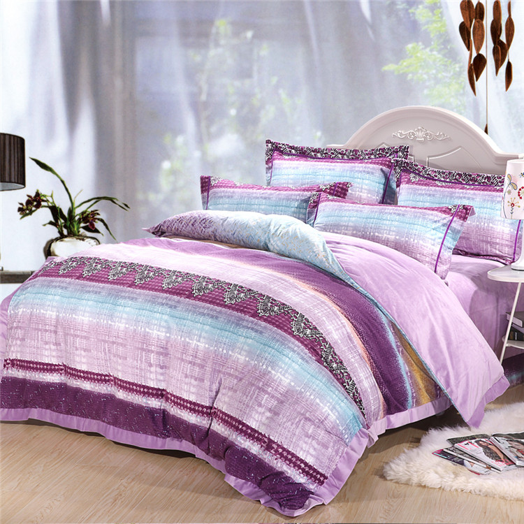 Yiwu Snow Pigeon Short plush four-piece set European-style wedding multi-piece set bedding details Picture