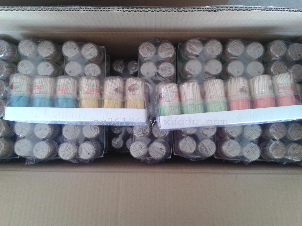 Toothpick 12 F Toothpick F bottle Toothpick Bamboo toothpick Wooden toothpick SUO material bottle toothpick