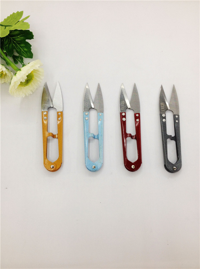 Spring yarn scissors, cross-stitch colored scissors, thread end scissors, Hu Yidao scissors, whole piece for sale Application Scenario