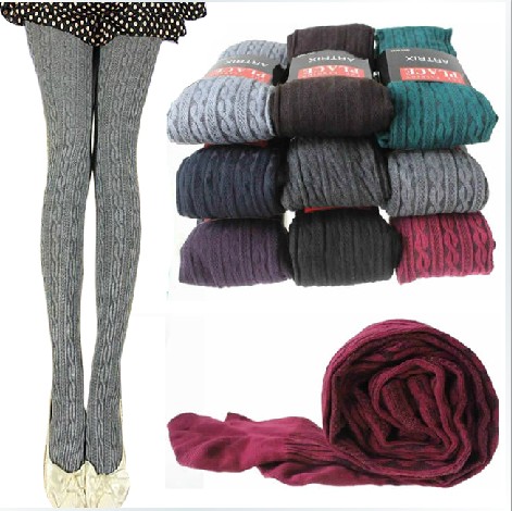 New autumn and winter linen patterned slimming tights and leggings for ladies from Japan and South Korea