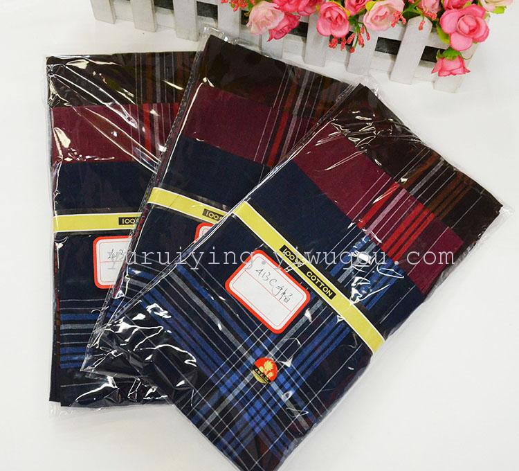 Wholesale of men's cotton-polyester handkerchiefs, satin strips, handkerchiefs, hand towels, rags and dishcloths from the manufacturer details Picture
