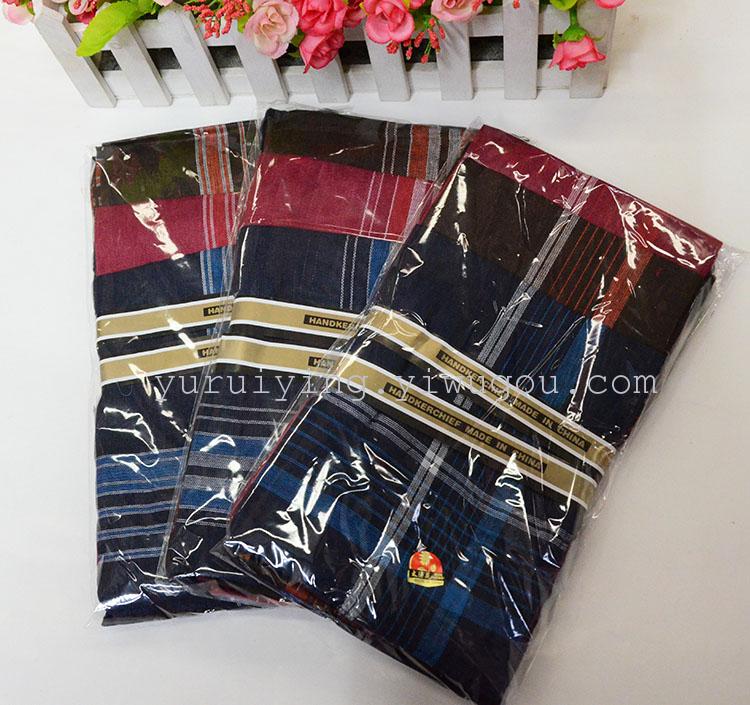 The manufacturer supplies 432D dark-colored handkerchiefs and handkerchiefs for men's export trade details Picture