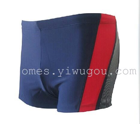 New men's swimming trunks Stretch large size flat corner men's swimming trunks fashion men's swimming trunks Hot springs swimming trunks