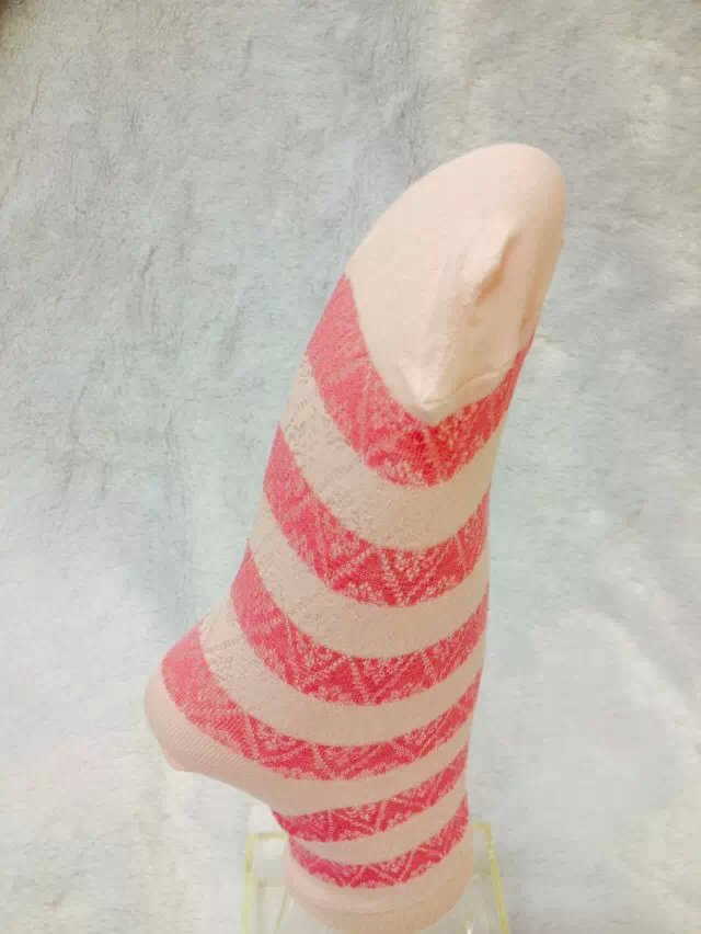 【11.11】 Pink and blue striped stockings, senior stockings, mesh stockings, loose-fitting stockings, combed cotton women's stockings Application Scenario