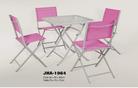 JHA-1064 休闲折叠特斯林桌椅 折叠桌椅 户外庭院桌椅  多色
